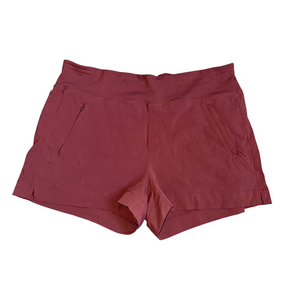 Athleta Trekkie North Short Women 16 Red Brown Excellent Hiking Outdoor Utility